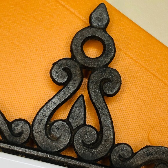 Midcentury Rooster Cast Iron Ceramic Tile Trivet Vintage Country Kitchen Decor - Picture 4 of 12